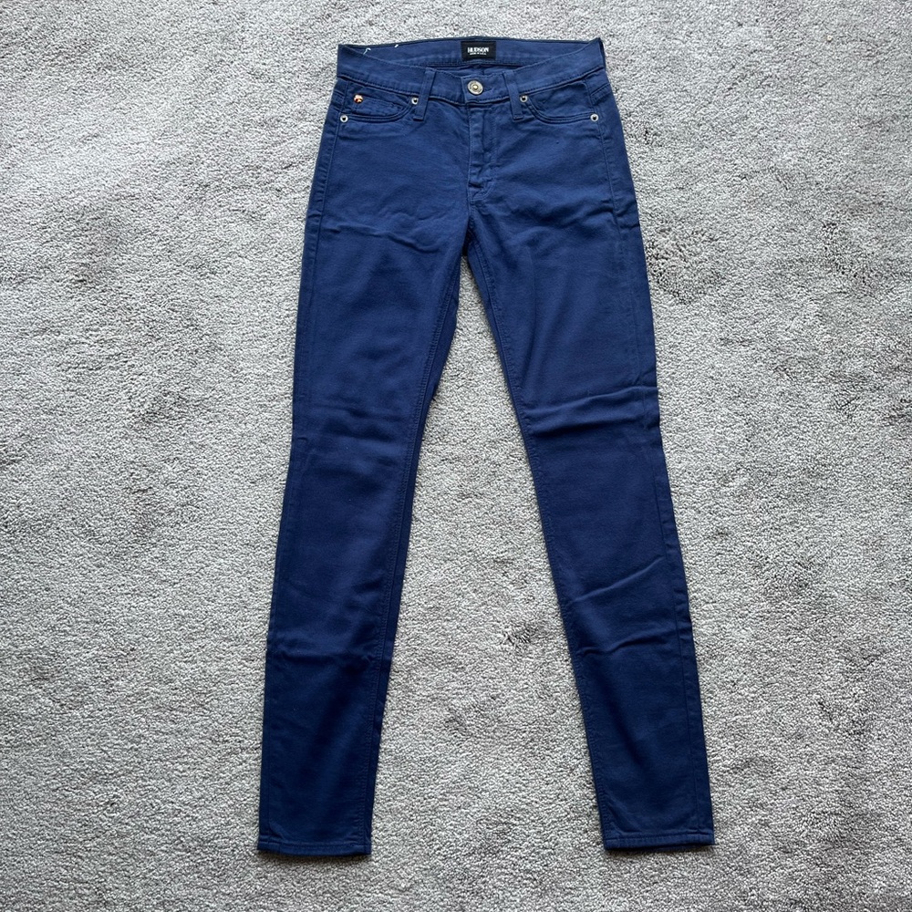 Hudson Midrise Super Skinny Indigo Jeans